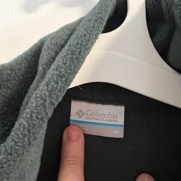 Green Columbia Fleece Zip Sweatshirt - Picture 4 of 4